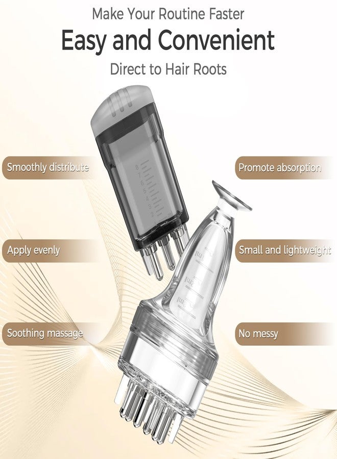 WL-YBOPRO Minoxidil Applicator,2 PCS Direct to Scalp Quick Apply Root Comb Applicator Bottle for Hair Serum Applicator,Small Hair Applicator Brush Specially for Minoxidil Applicator Tool Scalp Applicator - Image 3